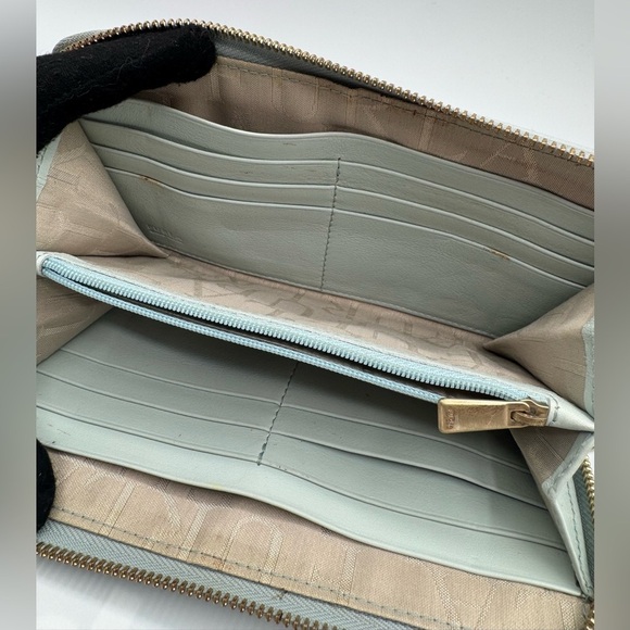 Furla Light Blue Perforated Wallet | Good Condition - Picture 8 of 10